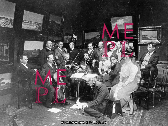  : Improvised quartet in the studio of the painter Korwan, 1908