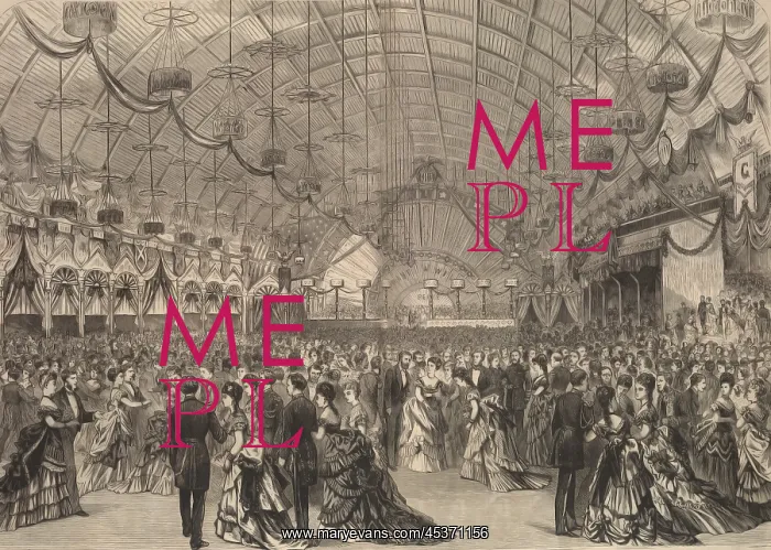 : The inauguration ball on March 4, 1873, in : The inauguration ball on March 4, 1873, in