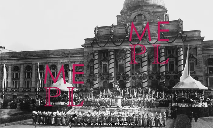 : Inauguration of the equestrian statue of Otto I in Munic : Inauguration of the equestrian statue of Otto I in Munic
