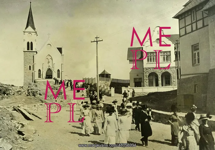 : Inauguration of the Felsenkirche in Luederitzbuch, 1912 : Inauguration of the Felsenkirche in Luederitzbuch, 1912