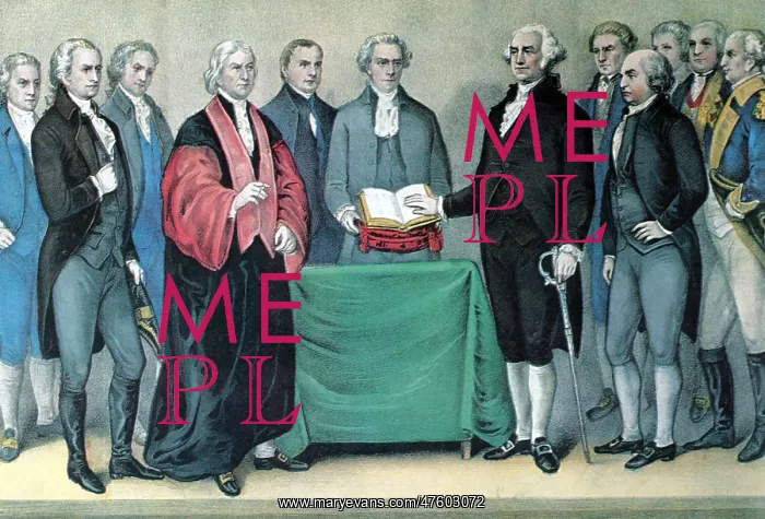 : Inauguration of George Washington, First American President : Inauguration of George Washington, First American President