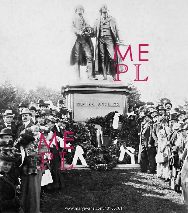 : Inauguration of the Goethe-Schiller Monument in San Francisc : Inauguration of the Goethe-Schiller Monument in San Francisc