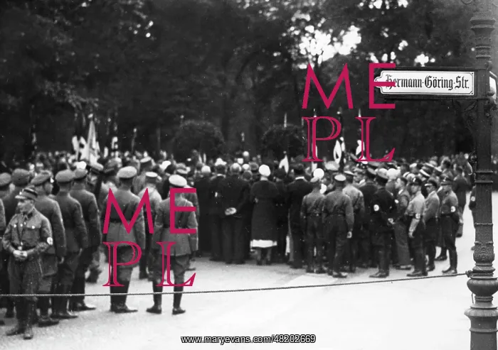 : Inauguration of the Hermann Goring street in Berlin, 1933 : Inauguration of the Hermann Goring street in Berlin, 1933