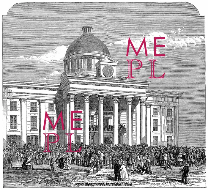 : Inauguration of Jefferson Davis (1808-1889) as : Inauguration of Jefferson Davis (1808-1889) as