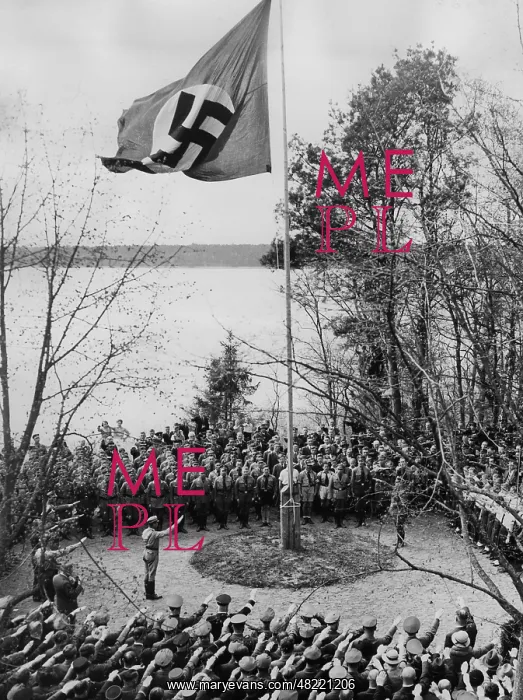 : Inauguration rally in the youth courtyard Hohenelse in : Inauguration rally in the youth courtyard Hohenelse in