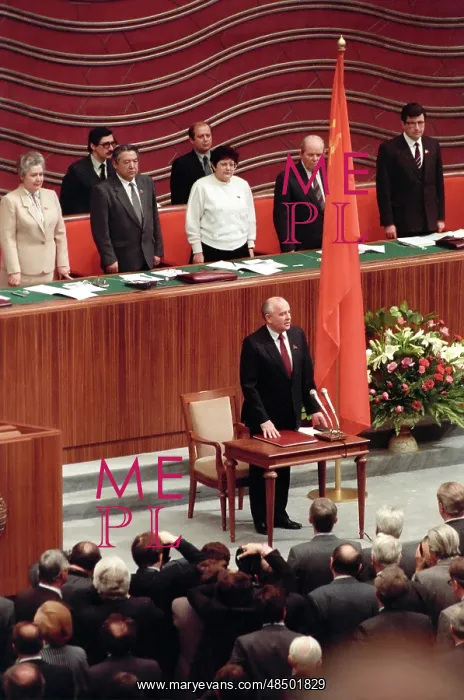 : Inauguration of USSR President Mikhail Gorbachev, 1990 : Inauguration of USSR President Mikhail Gorbachev, 1990
