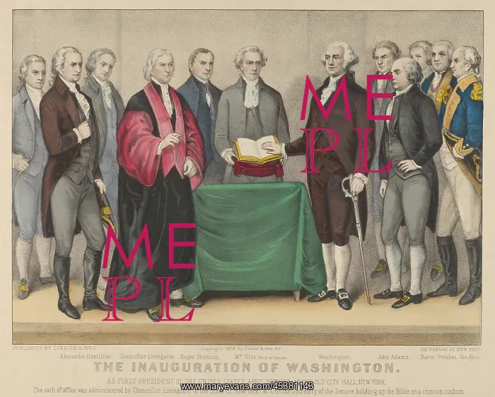 : Inauguration of Washington as First President : Inauguration of Washington as First President
