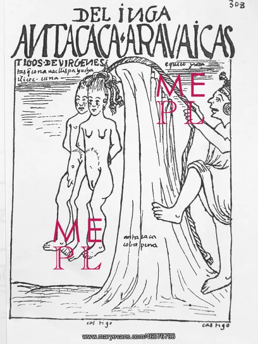 : Inca punishment of young couple : Inca punishment of young couple