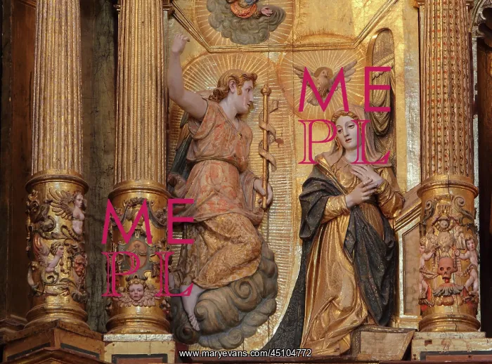 : Incarnation, altarpiece relief, Monasterio de : Incarnation, altarpiece relief, Monasterio de