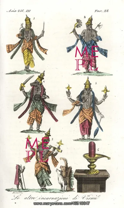 : Other incarnations of the Hindu god Vishnu : Other incarnations of the Hindu god Vishnu