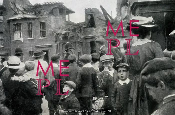 : Incendiary bomb damage to Tranquil Vale - WW1 : Incendiary bomb damage to Tranquil Vale - WW1