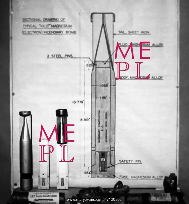  : Incendiary devices, ARP training exercise during WW2