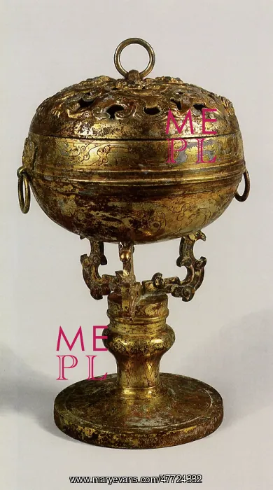  : Incense Burner in Gold and Silver