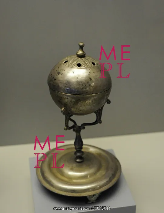 : Incense burner (Sahumador). Silver. 19th century. Argentina : Incense burner (Sahumador). Silver. 19th century. Argentina