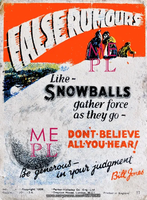 : Incentivisation Poster - False Rumours : Incentivisation Poster - False Rumours
