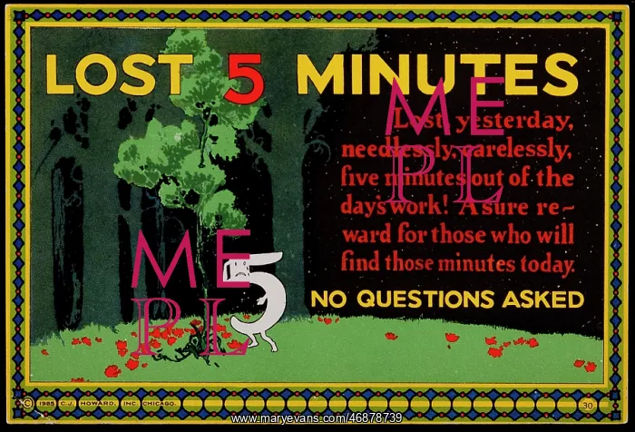 : Incentivisation Poster - Lost 5 Minutes : Incentivisation Poster - Lost 5 Minutes