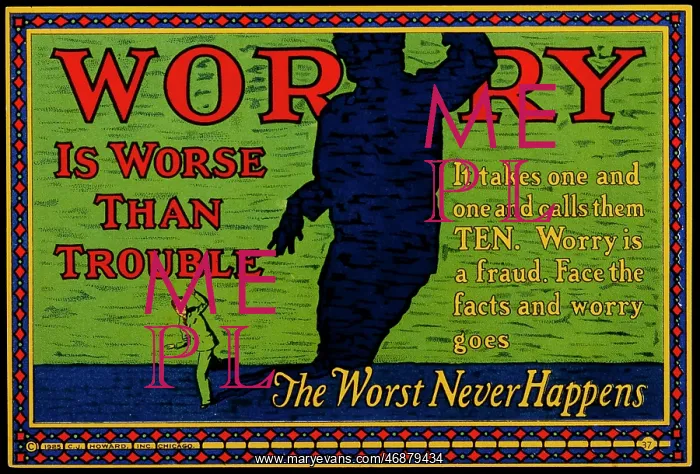 : Incentivisation Poster - Worry : Incentivisation Poster - Worry