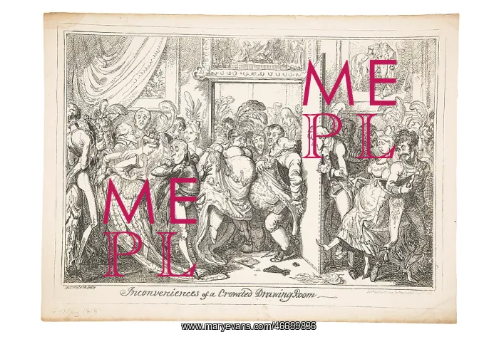 : Inconveniences of a Crowded Drawing Room, 1818 : Inconveniences of a Crowded Drawing Room, 1818
