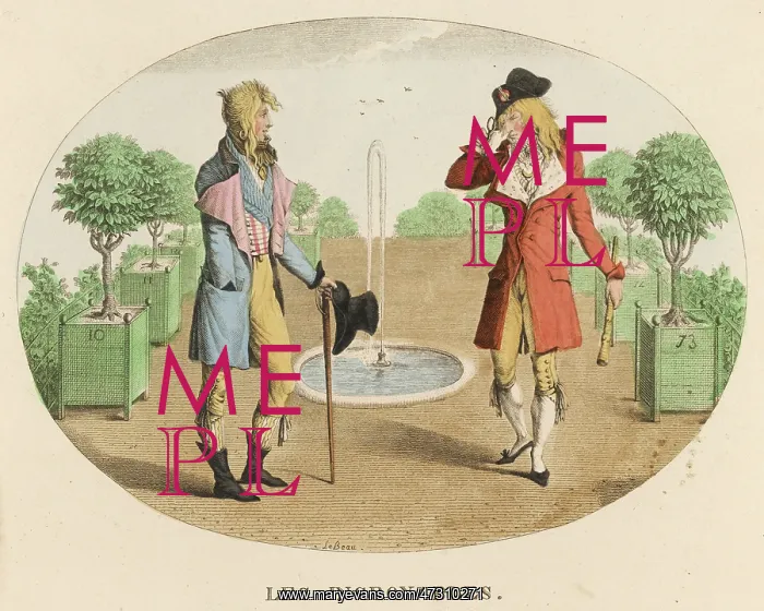 : Two Incroyables, 1795 : Two Incroyables, 1795