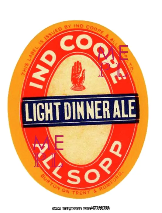 : Ind Coope & Allsopp Light Dinner Ale : Ind Coope & Allsopp Light Dinner Ale