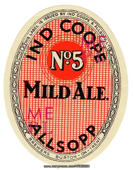 : Ind Coope & Allsopp No5 Mild Ale : Ind Coope & Allsopp No5 Mild Ale