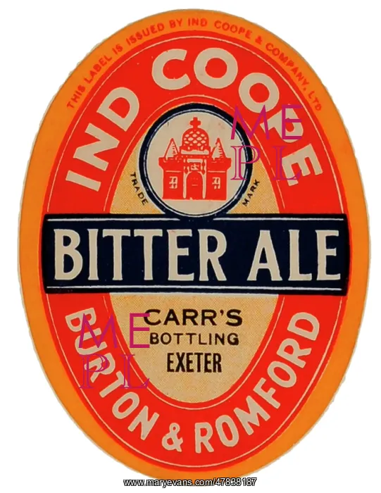  : Ind Coope Bitter Ale (Red label)