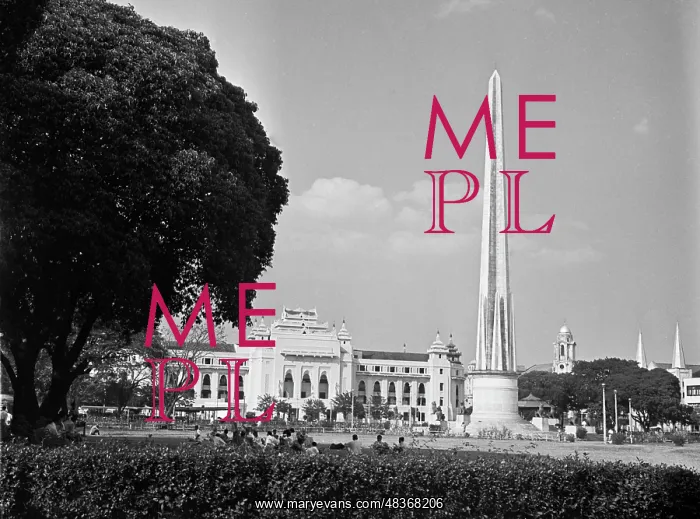: Independence monument in Rangoon : Independence monument in Rangoon