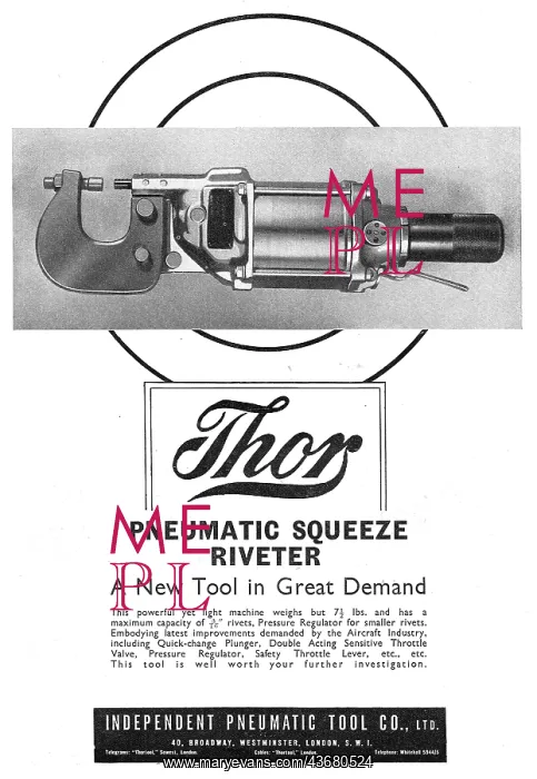 : Independent Pneumatic Tool Co: Thor : Independent Pneumatic Tool Co: Thor