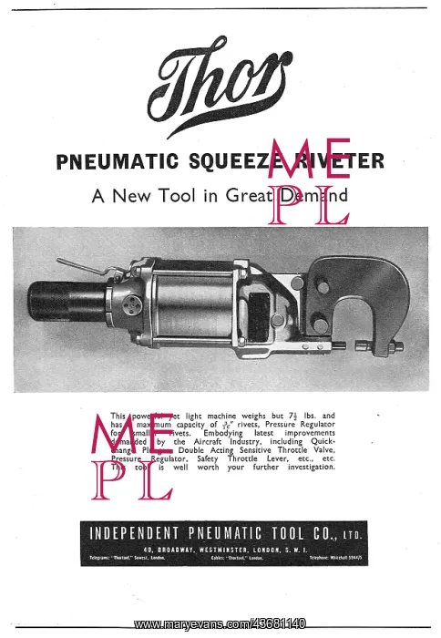 : Independent Pneumatic Tool Co: Thor : Independent Pneumatic Tool Co: Thor