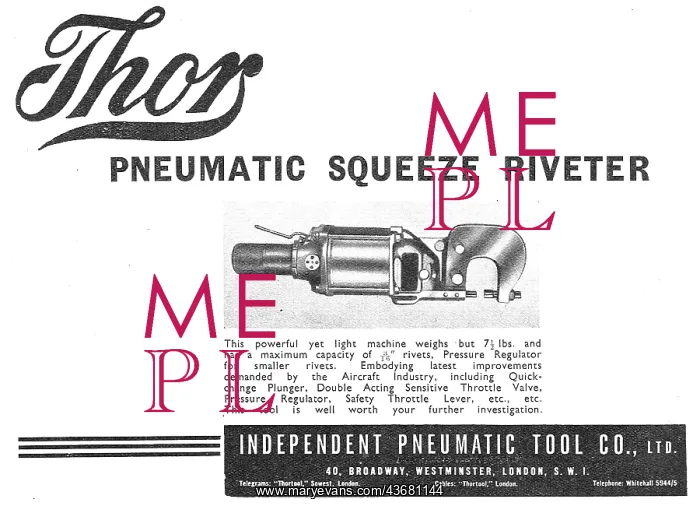 : Independent Pneumatic Tool Co: Thor : Independent Pneumatic Tool Co: Thor