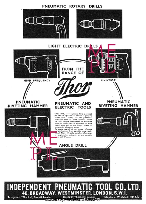 : Independent Pneumatic Tool Co : Thor : Independent Pneumatic Tool Co : Thor
