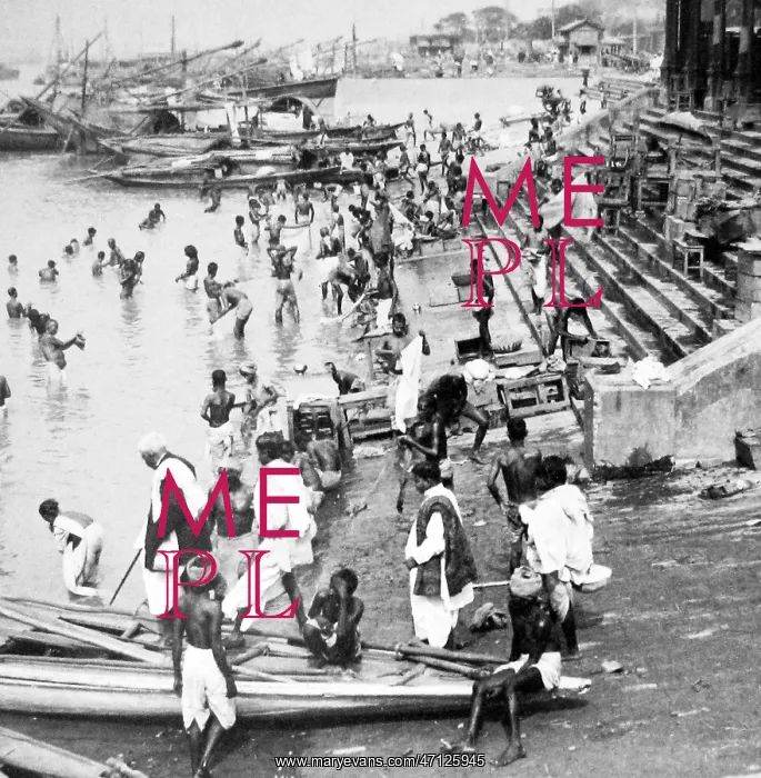  : India - Calcutta Howrah Bridge early 1900s