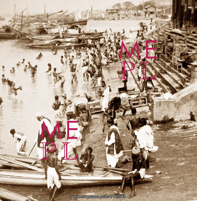  : India - Calcutta Howrah Bridge early 1900s