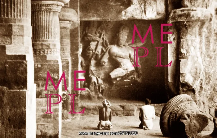  : India - Elephanta Temple early 1900s