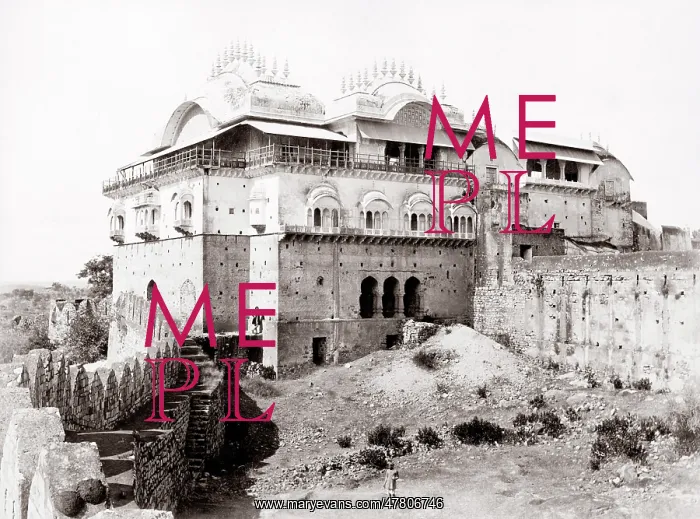 : India - imposing building north India - Deen Dayal studio : India - imposing building north India - Deen Dayal studio