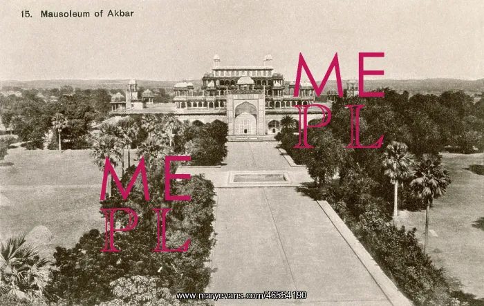 : India - Mausoleum of Akbar, Agra : India - Mausoleum of Akbar, Agra
