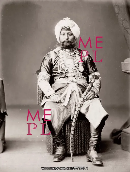 : India - the Raja of Farikdot 1860s : India - the Raja of Farikdot 1860s
