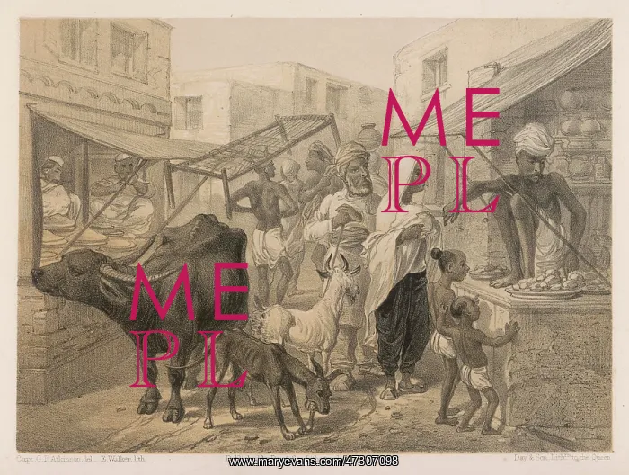  : AN INDIAN BAZAAR C1860