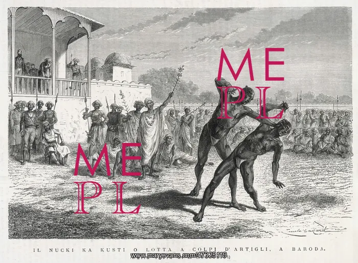 : Indian Boxing 1876 : Indian Boxing 1876