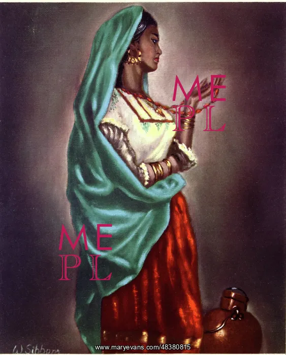  : Indian Elegance, painting by W Sibbons