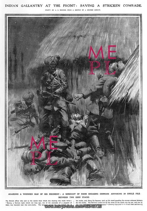 : Indian gallantry at the front during World War I : Indian gallantry at the front during World War I