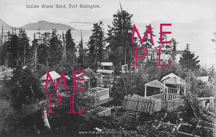 : Indian grave yard, Port Essington, Canada : Indian grave yard, Port Essington, Canada