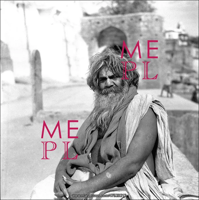 : Indian Holy Man at Varanasi - River Ganges : Indian Holy Man at Varanasi - River Ganges