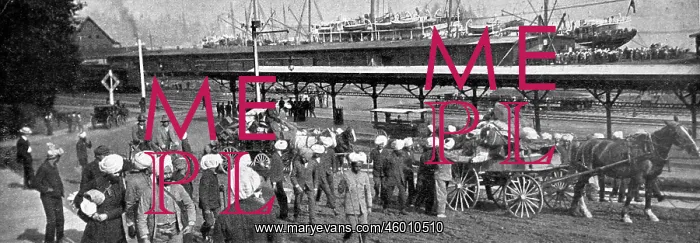 : Indian Immigrants at Vancouver Docks, Canada, 1907 : Indian Immigrants at Vancouver Docks, Canada, 1907
