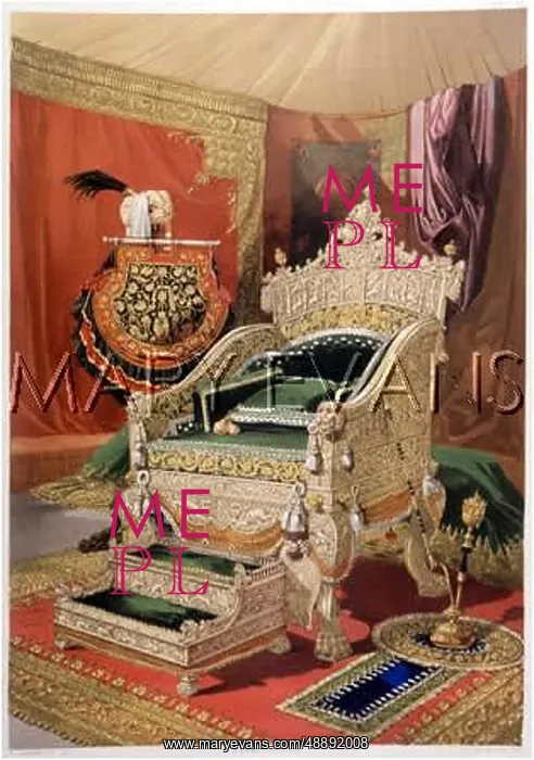 : INDIAN IVORY THRONE : INDIAN IVORY THRONE