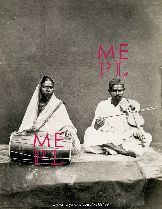  : Indian musicians, drums and stringed instrument