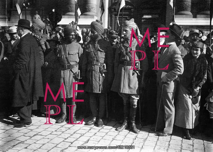: Indian officers in Marseilles : Indian officers in Marseilles