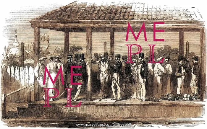 : Indian Railway Station 1854 : Indian Railway Station 1854