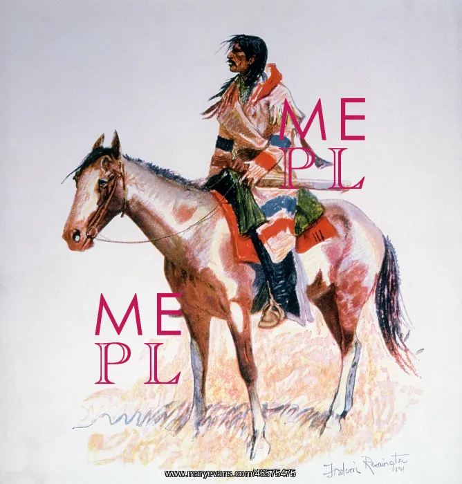 : Indian Scout on Horseback : Indian Scout on Horseback