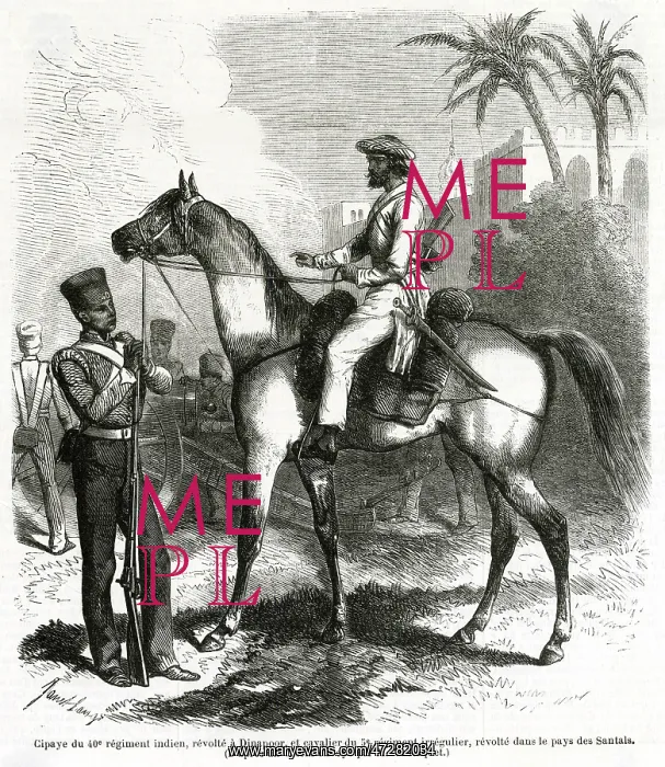: INDIAN SEPOY & CAVALIER : INDIAN SEPOY & CAVALIER